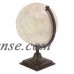 Decmode Traditional Pine Wood and Iron Gray Pedestal Globe, Gray   566920503